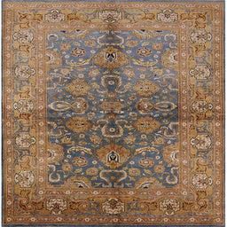 Square Machine Washable Industrial Modern Sepia Brown Rug, wshurb3057