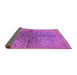 Sideview of Oriental Purple Industrial Rug, urb3057pur