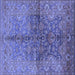 Square Oriental Blue Industrial Rug, urb3057blu