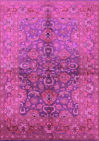 Oriental Pink Industrial Rug, urb3057pnk