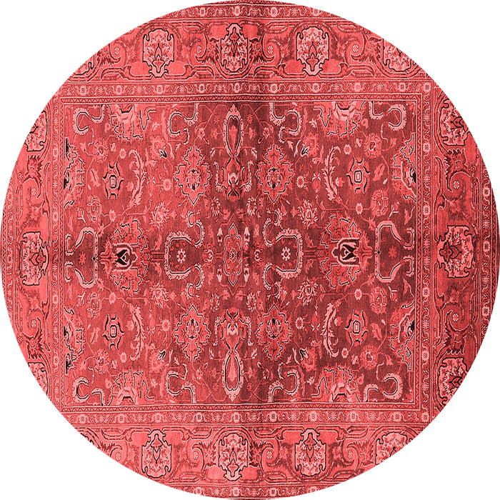 Machine Washable Oriental Red Industrial Rug, wshurb3057red