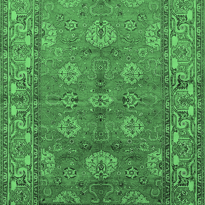 Oriental Emerald Green Industrial Rug, urb3058emgrn