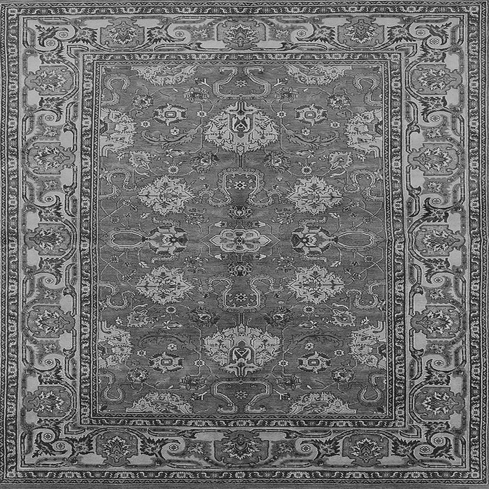 Square Oriental Gray Industrial Rug, urb3058gry