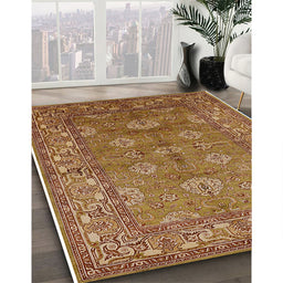 Machine Washable Industrial Modern Mahogany Brown Rug in a Family Room, wshurb3058