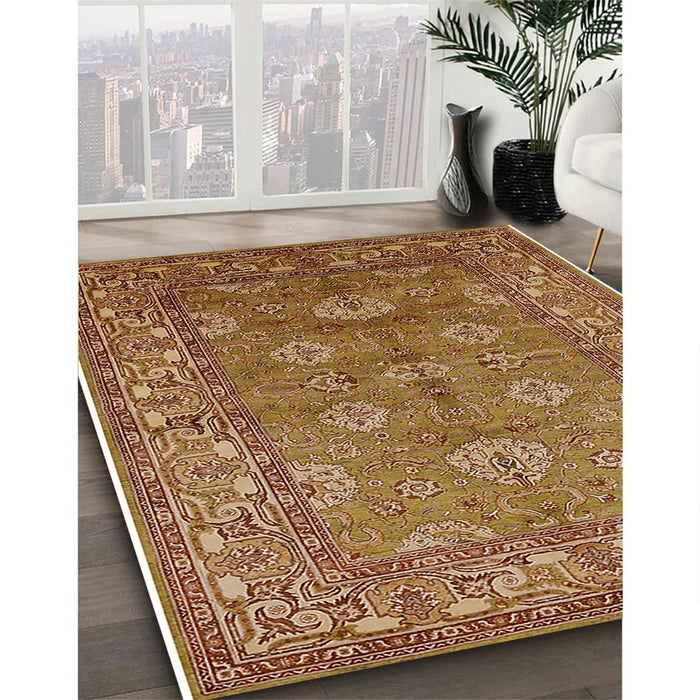 Machine Washable Industrial Modern Mahogany Brown Rug in a Family Room, wshurb3058