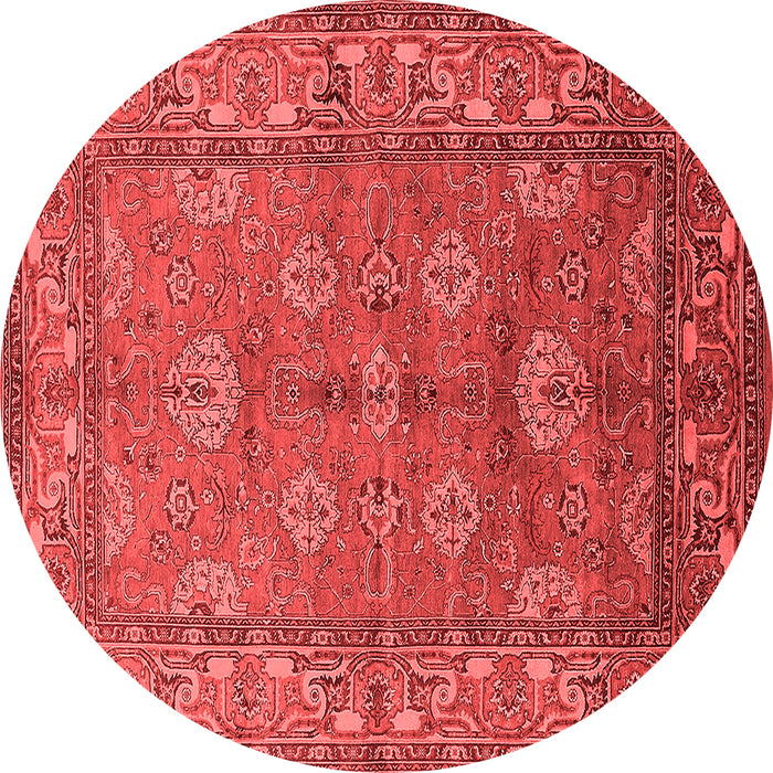 Machine Washable Oriental Red Industrial Rug, wshurb3058red