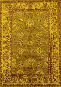 Oriental Yellow Industrial Rug, urb3058yw