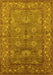 Oriental Yellow Industrial Rug, urb3058yw