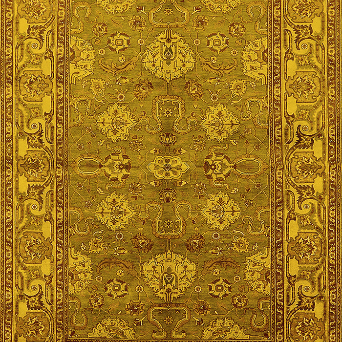 Oriental Yellow Industrial Rug, urb3058yw