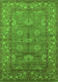 Oriental Green Industrial Rug, urb3058grn