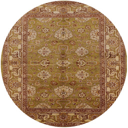 Round Machine Washable Industrial Modern Mahogany Brown Rug, wshurb3058