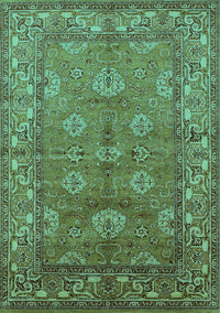 Oriental Turquoise Industrial Rug, urb3058turq