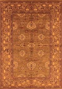 Oriental Orange Industrial Rug, urb3058org