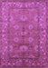 Machine Washable Oriental Purple Industrial Area Rugs, wshurb3058pur