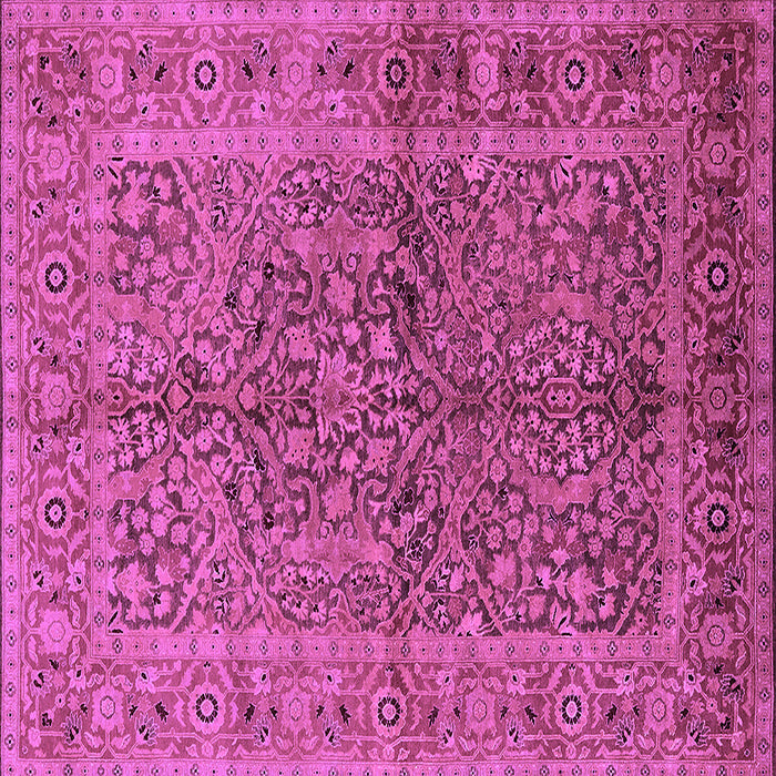 Square Oriental Purple Industrial Rug, urb3059pur