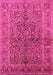 Oriental Pink Industrial Rug, urb3059pnk