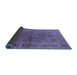 Sideview of Oriental Blue Industrial Rug, urb3059blu