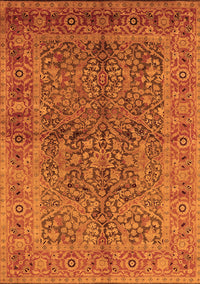 Oriental Orange Industrial Rug, urb3059org