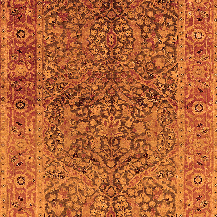 Oriental Orange Industrial Rug, urb3059org