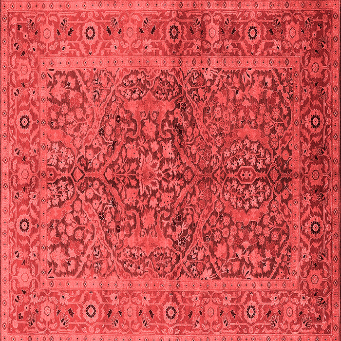 Machine Washable Oriental Red Industrial Rug, wshurb3059red