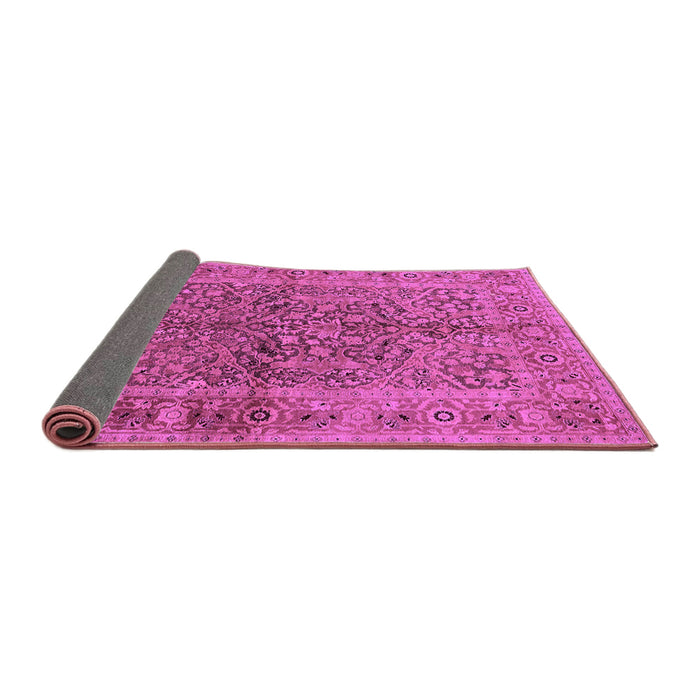 Sideview of Oriental Purple Industrial Rug, urb3059pur