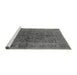 Sideview of Machine Washable Oriental Gray Industrial Rug, wshurb3059gry