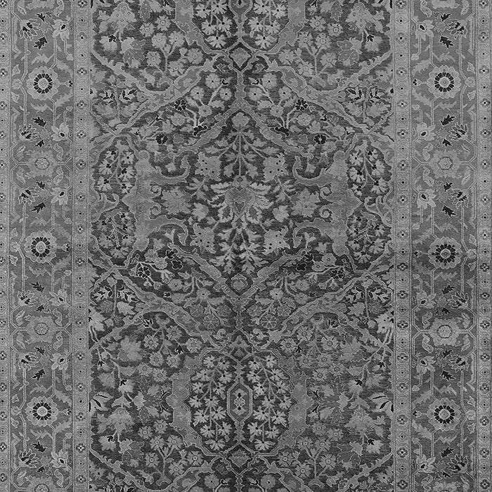 Machine Washable Oriental Gray Industrial Rug, wshurb3059gry