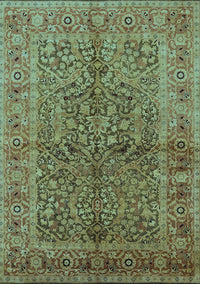 Oriental Light Blue Industrial Rug, urb3059lblu