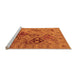 Sideview of Machine Washable Oriental Orange Industrial Area Rugs, wshurb3060org