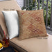 Front View of Mid-Century Modern Urban Square Mahogany Brown Throw Pillow, 18 inch by 18 inch, pwurb3060