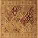 Square Oriental Brown Industrial Rug, urb3060brn