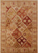 Mid-Century Modern Mahogany Brown Oriental Rug, urb3060