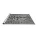 Sideview of Machine Washable Oriental Gray Industrial Rug, wshurb3061gry