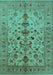 Oriental Turquoise Industrial Rug, urb3061turq