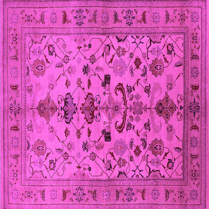 Square Oriental Pink Industrial Rug, urb3061pnk