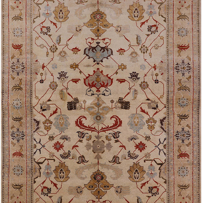 Mid-Century Modern Light Copper Gold Oriental Rug, urb3061