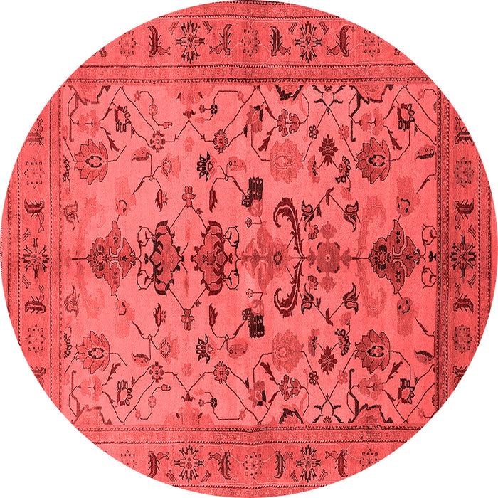 Machine Washable Oriental Red Industrial Rug, wshurb3061red