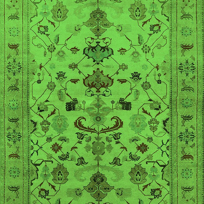 Oriental Green Industrial Rug, urb3061grn