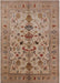 Machine Washable Industrial Modern Light Copper Gold Rug, wshurb3061