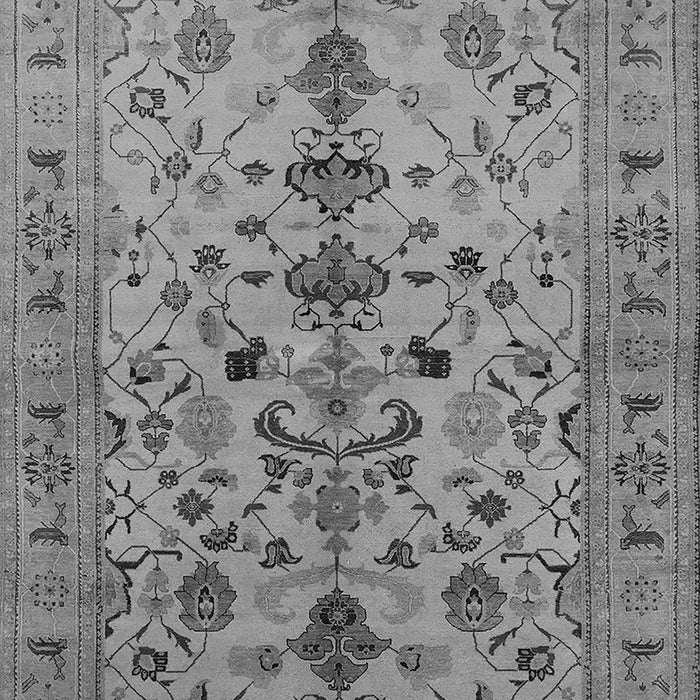 Machine Washable Oriental Gray Industrial Rug, wshurb3061gry