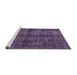 Sideview of Machine Washable Industrial Modern Purple Rug, wshurb3062