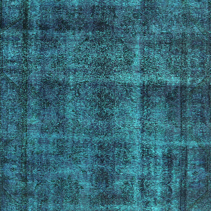 Machine Washable Oriental Turquoise Industrial Area Rugs, wshurb3062turq