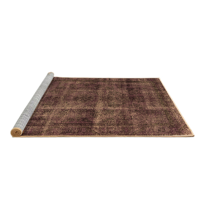 Sideview of Machine Washable Oriental Brown Industrial Rug, wshurb3062brn