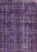 Machine Washable Industrial Modern Purple Rug, wshurb3062