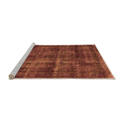 Sideview of Machine Washable Oriental Orange Industrial Area Rugs, wshurb3062org