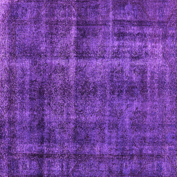 Square Machine Washable Oriental Purple Industrial Area Rugs, wshurb3062pur