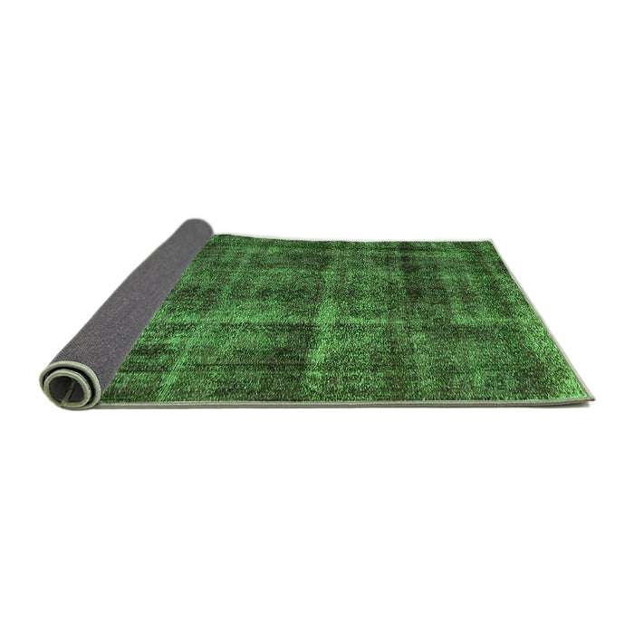 Sideview of Oriental Green Industrial Rug, urb3062grn