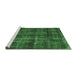 Sideview of Machine Washable Oriental Emerald Green Industrial Area Rugs, wshurb3062emgrn