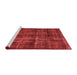 Industrial Red Washable Rugs