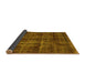 Sideview of Oriental Yellow Industrial Rug, urb3062yw